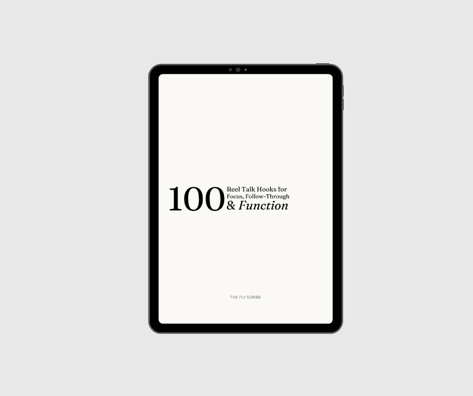 100 Reel Talk Hooks for Focus, Follow-Through & Function