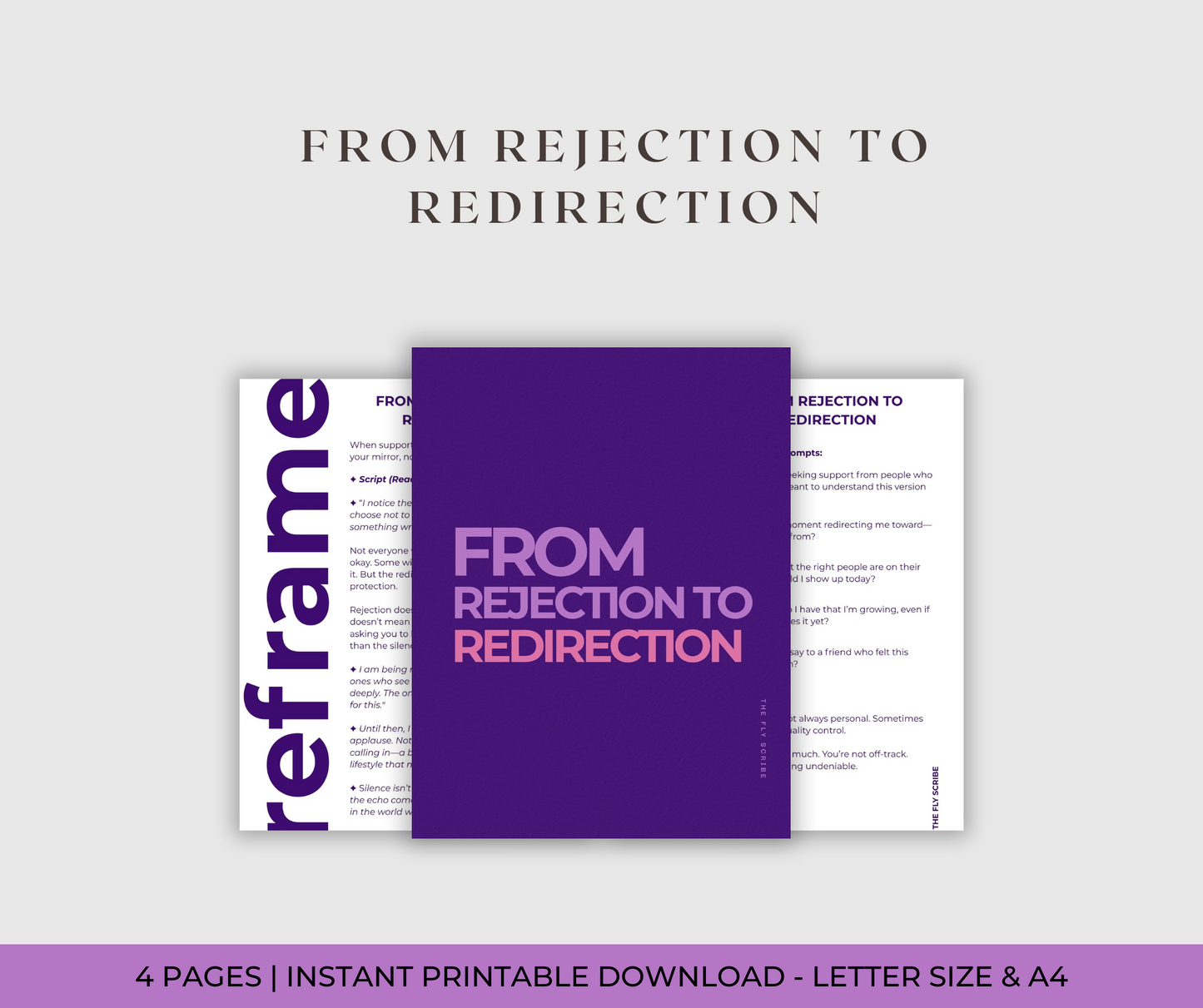 From Rejection to Redirection Reframe + Journal Prompts