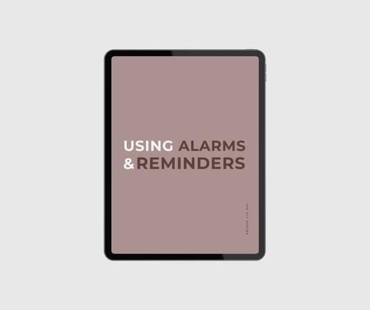 Using Alarms and Reminders Executive Worksheet