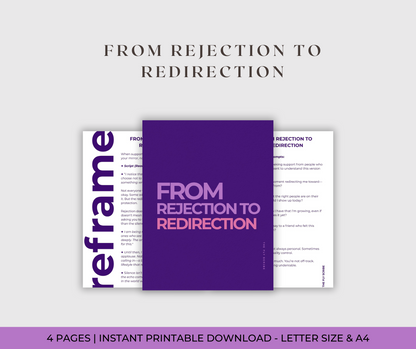 From Rejection to Redirection Reframe + Journal Prompts