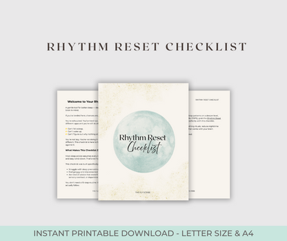 Rhythm Reset Checklist